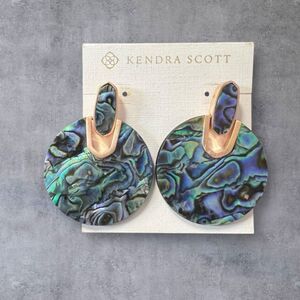 Kendra Scott Abalone Shell Statement Earrings